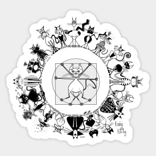 KINKY KITTY - Kinky Mandala Sticker